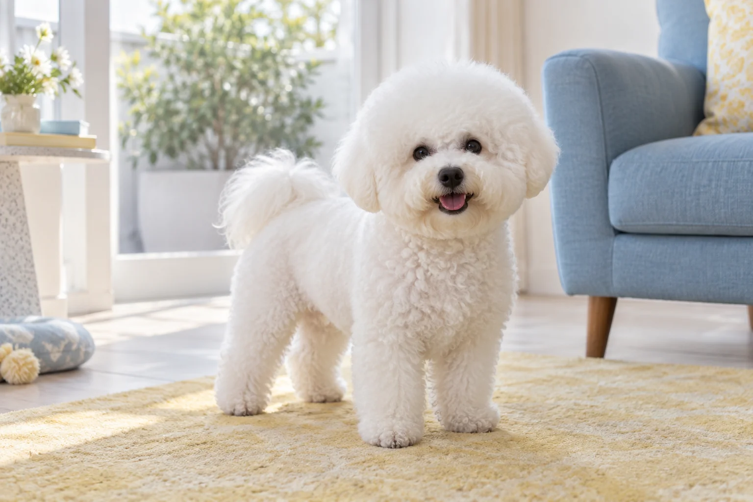 比熊犬外型，AI生成示意