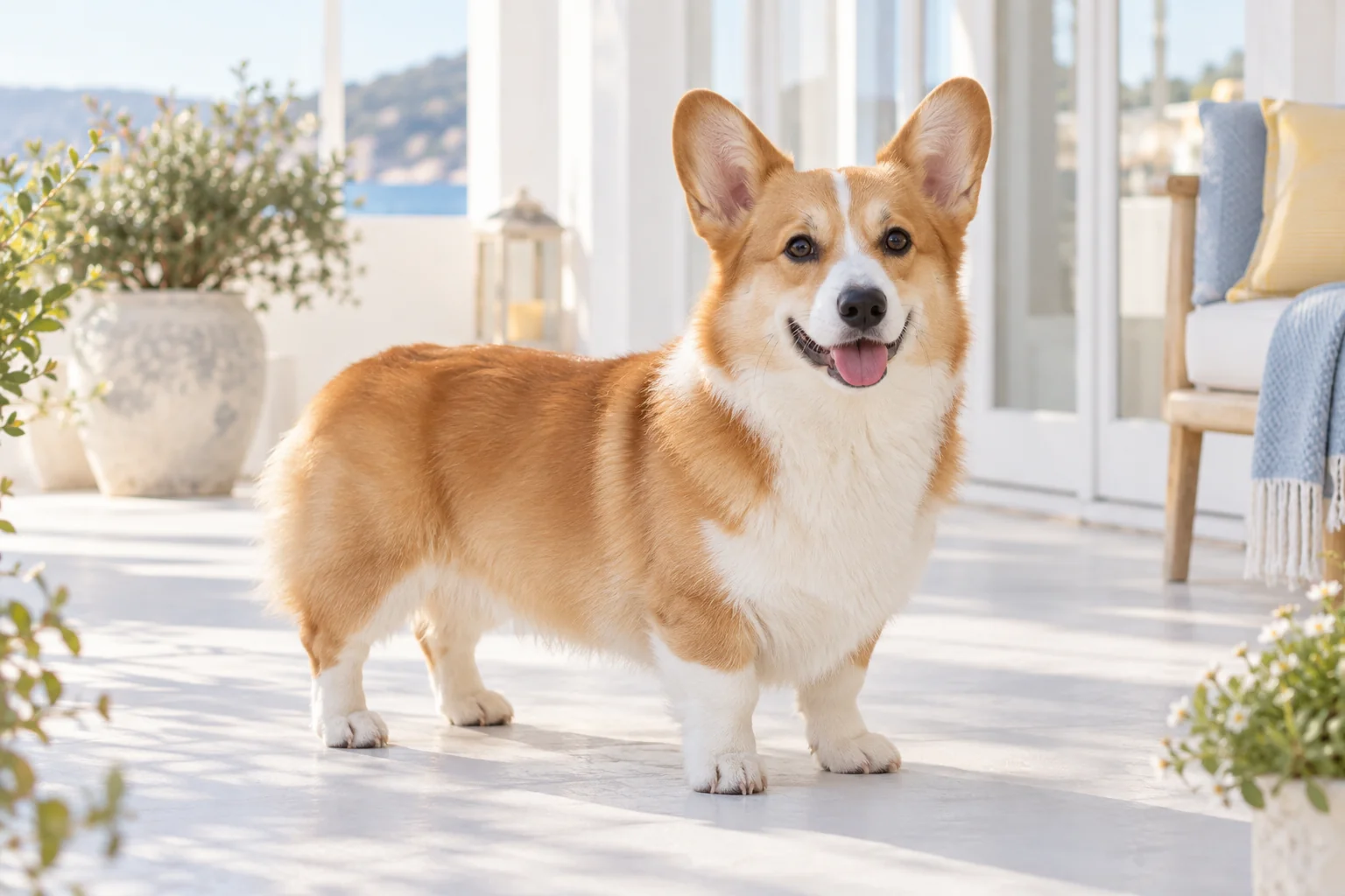 柯基犬外型，AI生成示意
